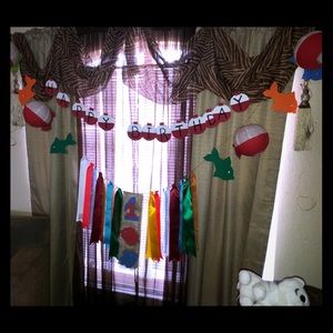 Gone fishing items party